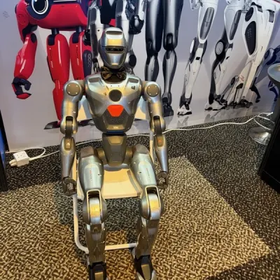 Humanoid robots lineup · InnoEX Hong Kong, April 2026